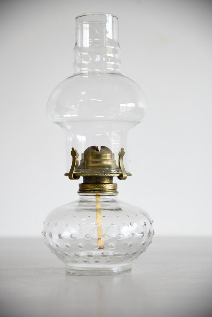 Hobnail Glass Paraffin Lamp
