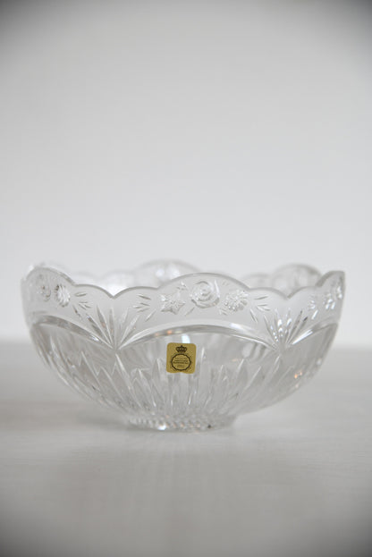 Bleikristall Floral Glass Bowl