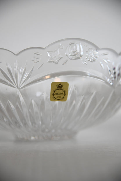 Bleikristall Floral Glass Bowl