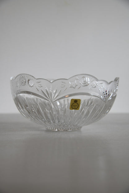 Bleikristall Floral Glass Bowl