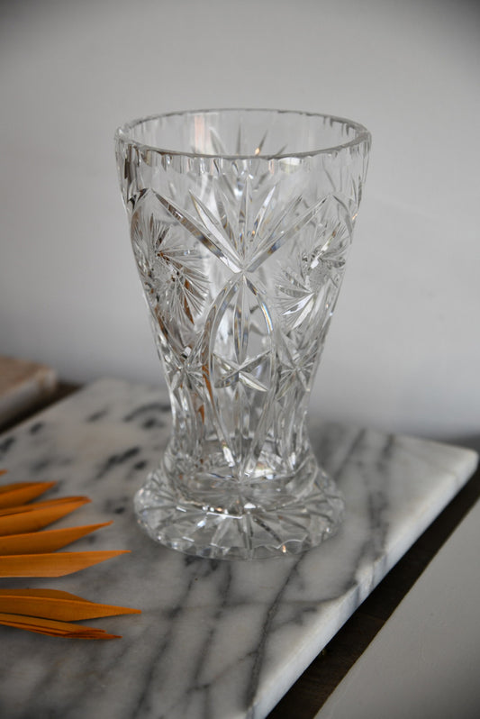 Cut Glass Vase