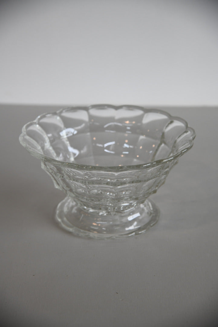 Large Scalloped Edge Glass Bowl