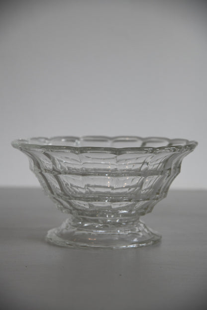 Large Scalloped Edge Glass Bowl