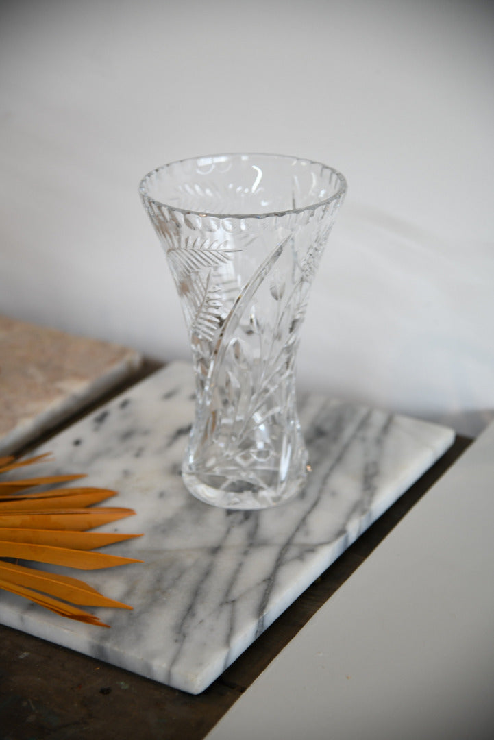 Large Crystal Glass Vase