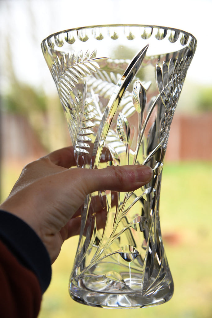 Large Crystal Glass Vase