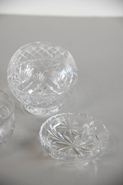 3 Vintage Glass Bowls