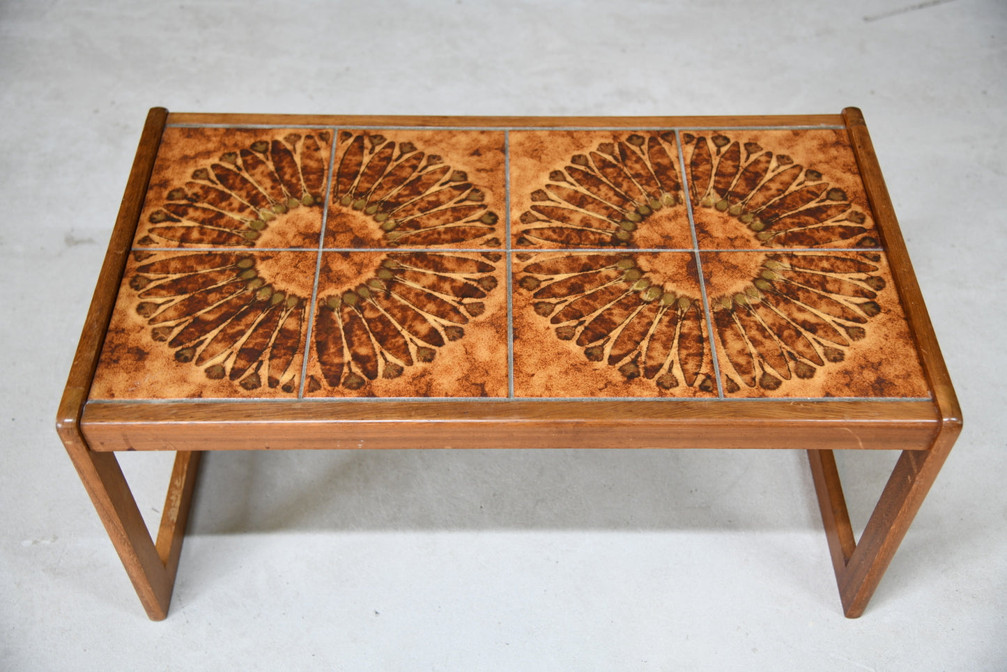 Retro Englender Tiled Teak Coffee Table