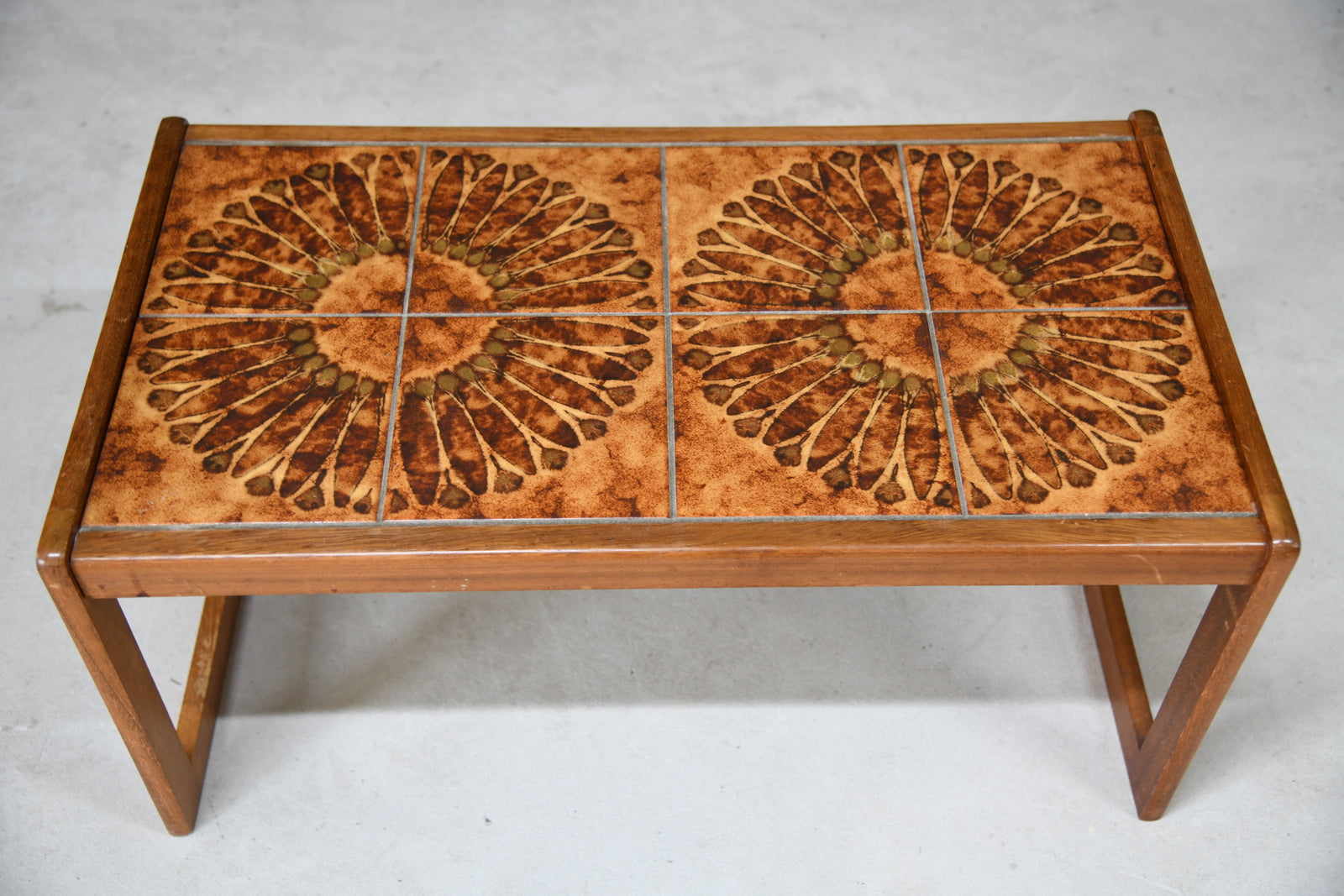 Retro Englender Tiled Teak Coffee Table