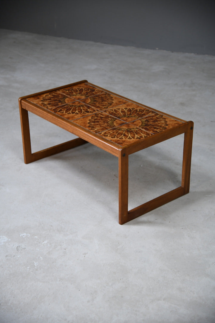 Retro Englender Tiled Teak Coffee Table