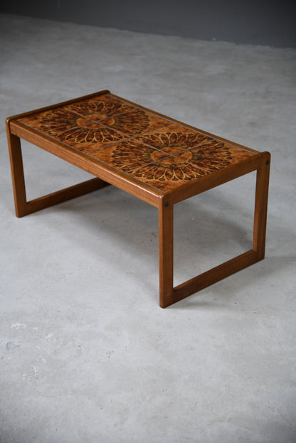 Retro Englender Tiled Teak Coffee Table