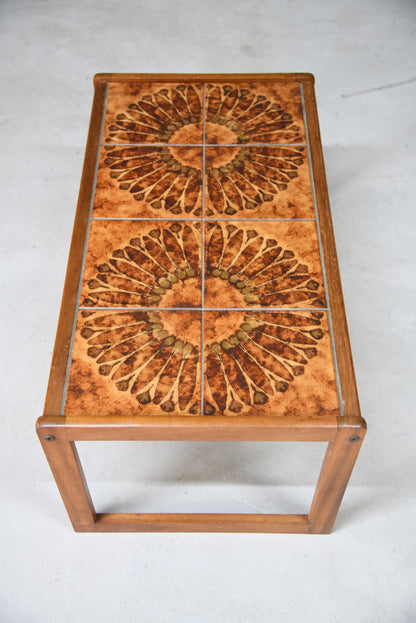 Retro Englender Tiled Teak Coffee Table