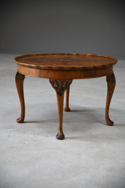 Queen Anne Style Walnut Coffee Table