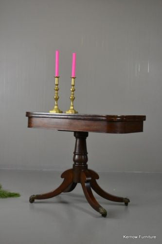 19th Century Mahogany Card Games Table - Kernow Furniture