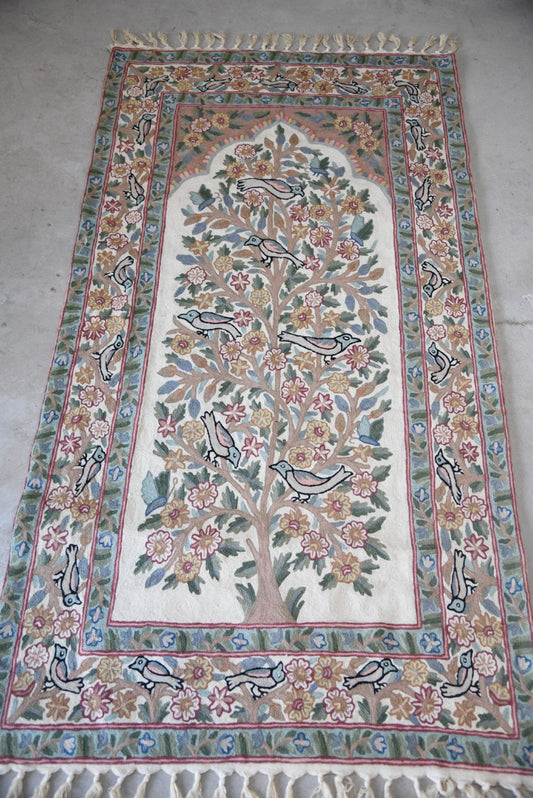 Kashmir Chain Stitch Rug / Wall Hanging