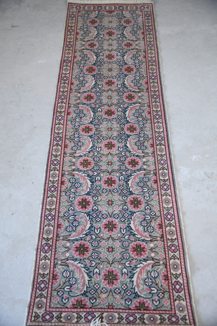 Pink Floral Eastern Wool Runner