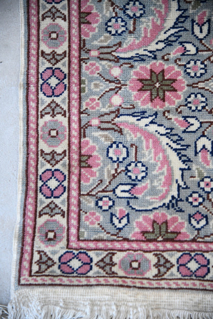 Pink Floral Eastern Wool Runner