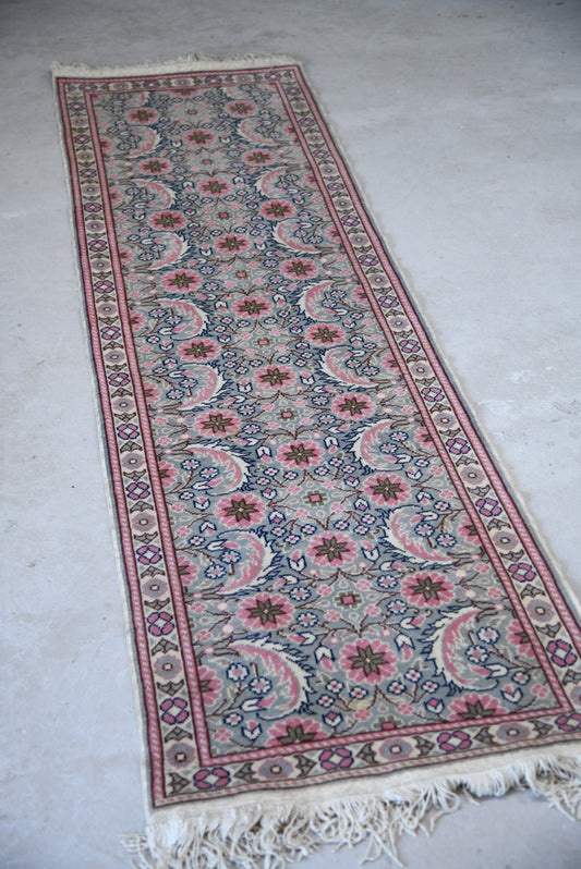 Pink Floral Eastern Wool Runner