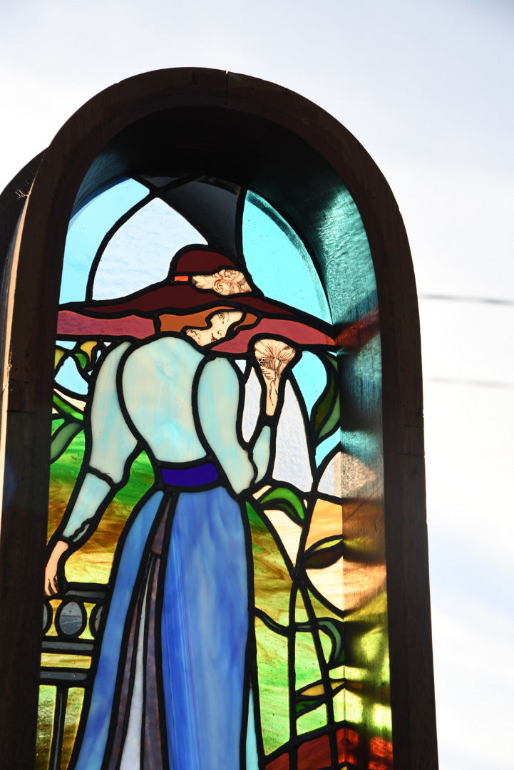 Vintage Stained Glass Window