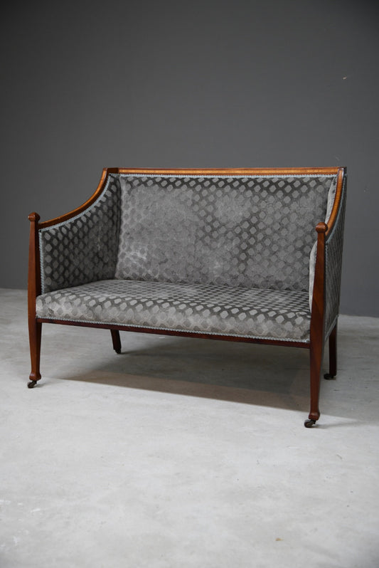 Mahogany & Satinwood Small Sofa