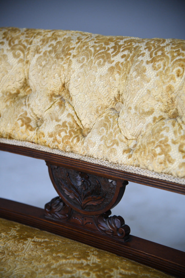 Victorian Upholstered Small Sofa