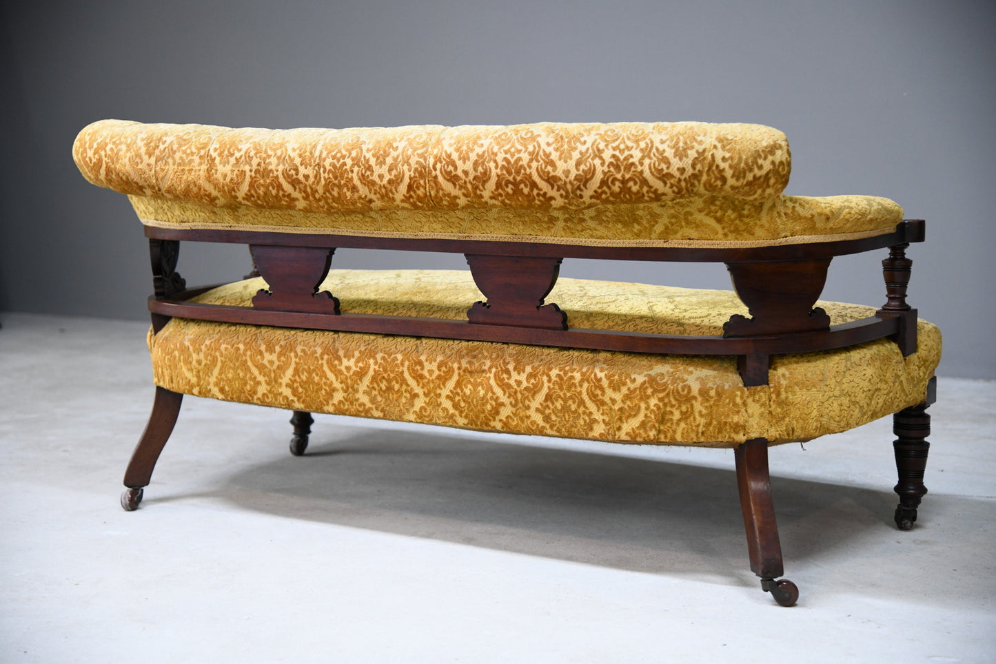 Victorian Upholstered Small Sofa