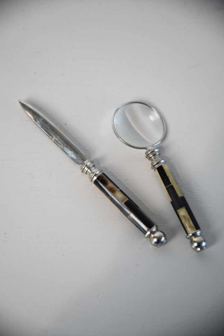 Letter Opener & Magnifying Glass