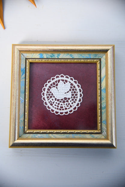 Framed Bobbin Lace - Peace