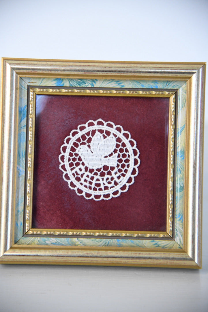 Framed Bobbin Lace - Peace