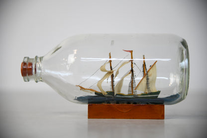 Retro Ship in a Bottle