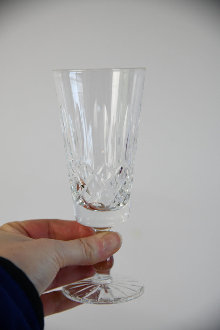 5 Cut Glass Champagne Glasses