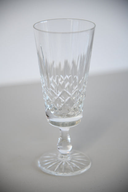 5 Cut Glass Champagne Glasses