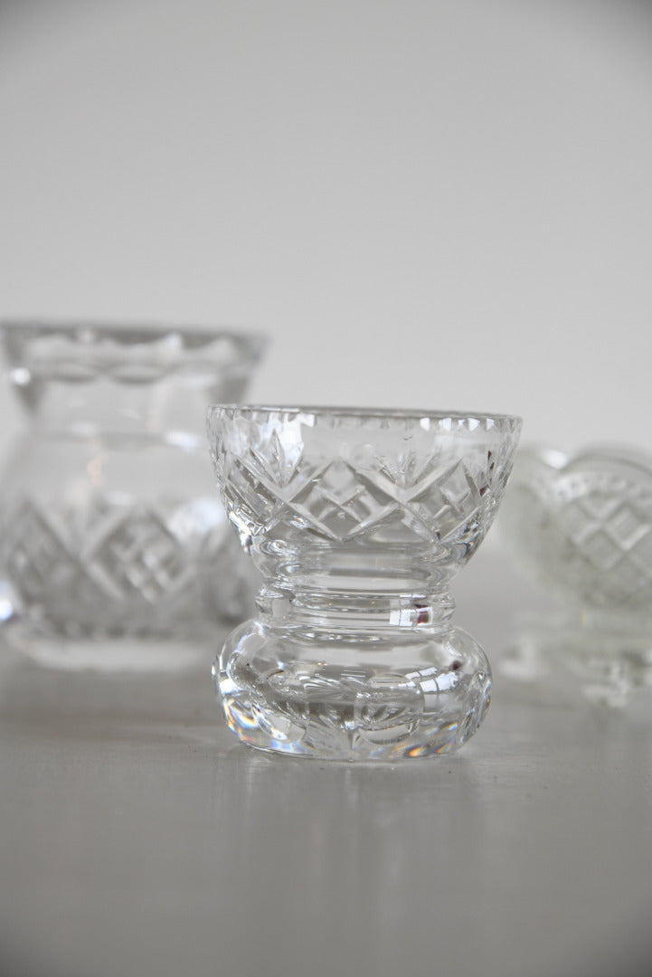 3 Vintage Glass Vase & Pot