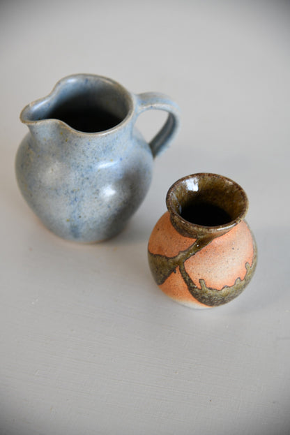 Vintage Studio Vase & Jug