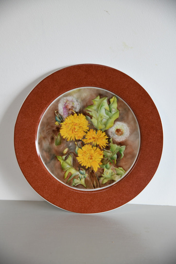 Royal Worcester Hand Painted Porcelain Plate
