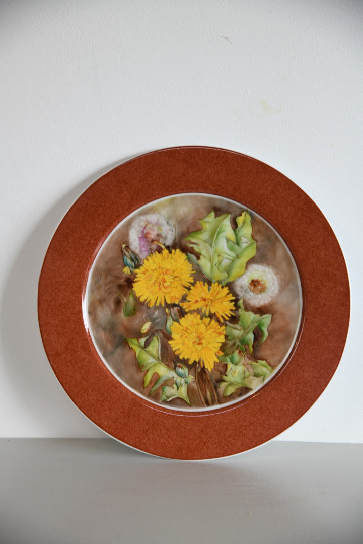 Royal Worcester Hand Painted Porcelain Plate