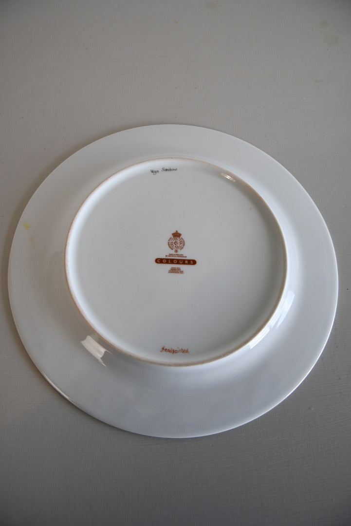 Royal Worcester Hand Painted Porcelain Plate