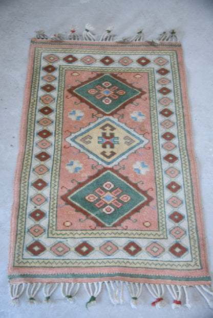 Small Pink Wool Rug