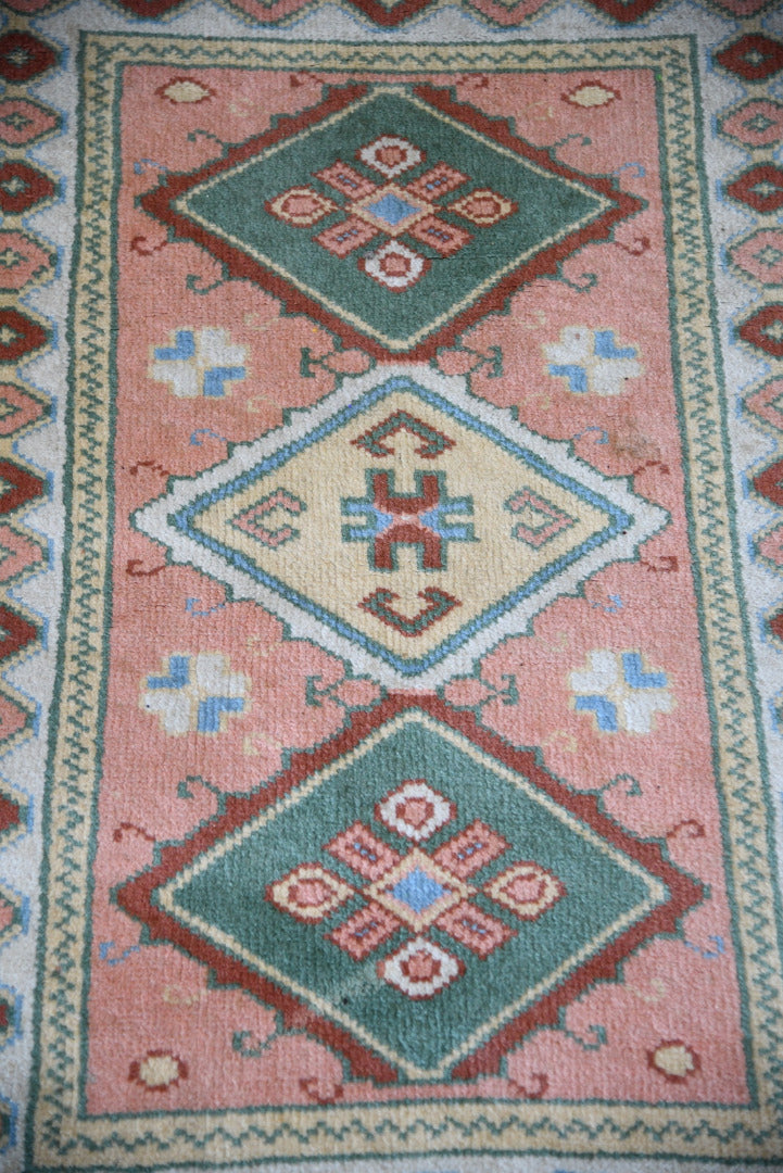 Small Pink Wool Rug