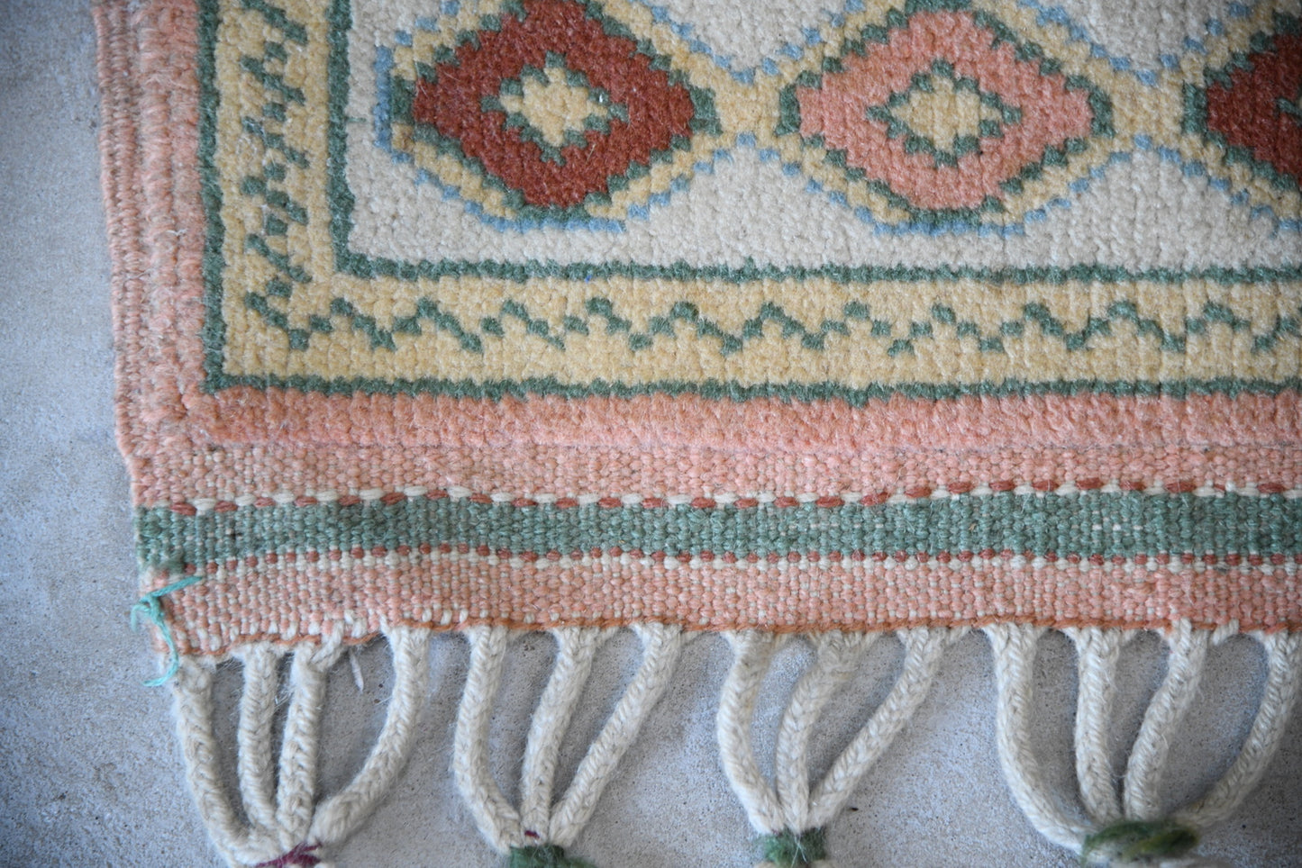 Small Pink Wool Rug