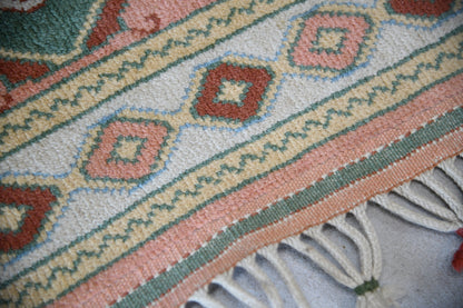 Small Pink Wool Rug