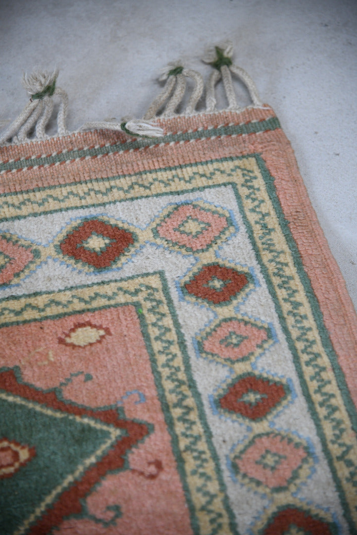 Small Pink Wool Rug