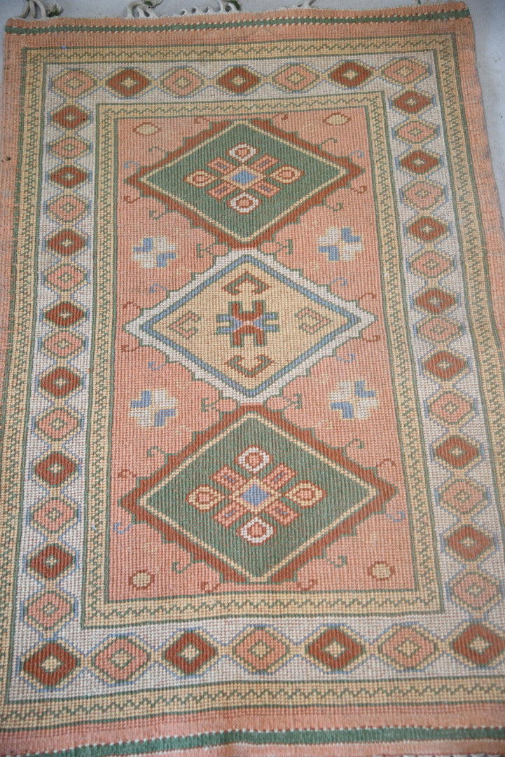 Small Pink Wool Rug