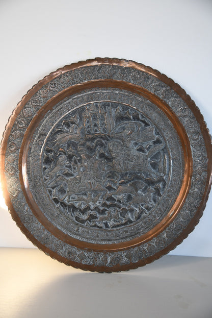 Vintage Eastern Coppered Charger