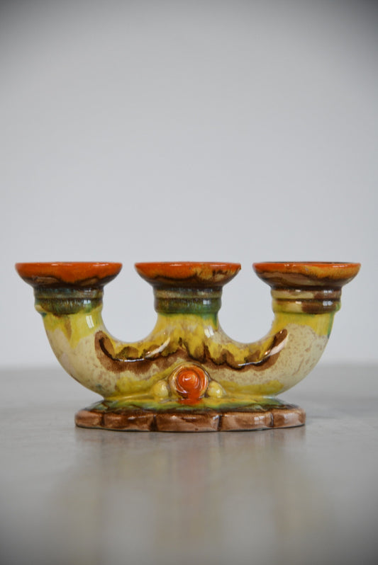 Vintage Triple Candle Holder