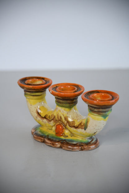 Vintage Triple Candle Holder