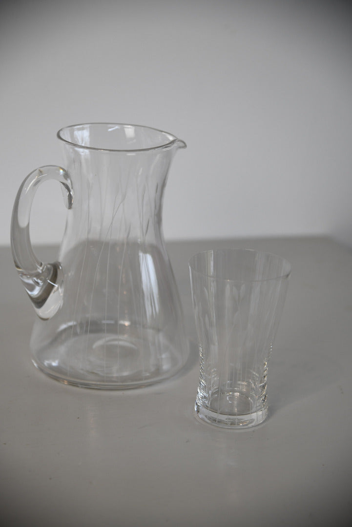 Vintage Water Jug & Glasses