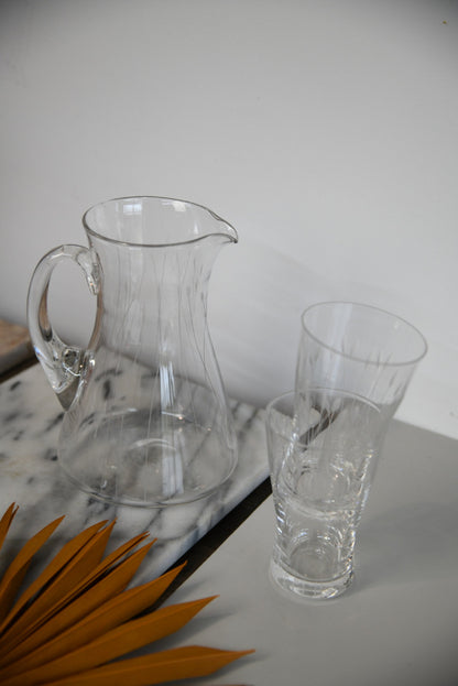 Vintage Water Jug & Glasses