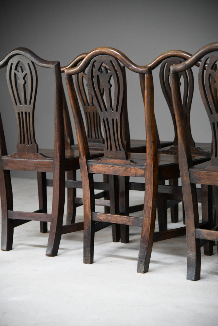 8 Georgian Oak Dining Chairs