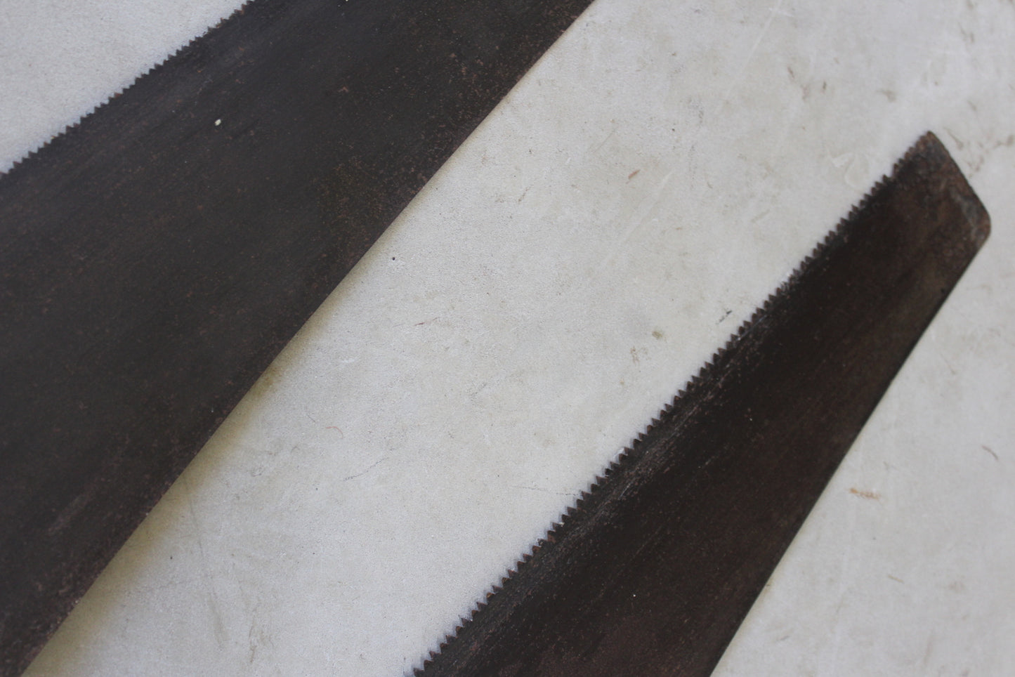 Pair Vintage Wooden Hand Saws - Kernow Furniture