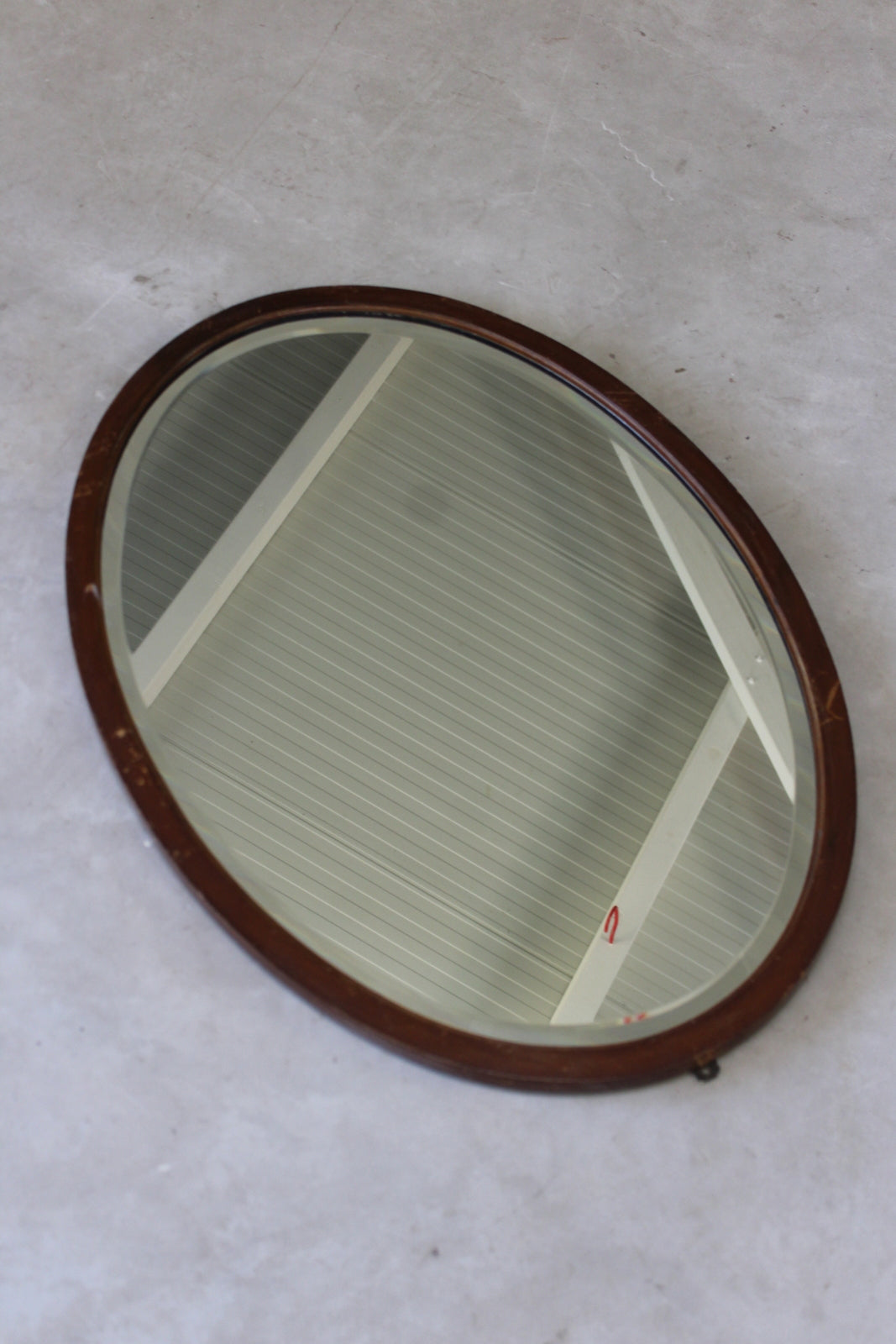 Edwardian Oval Wall Mirror - Kernow Furniture